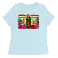 Baby Blue western our lady of guadalupe Ladies Tee - JahusDesignShop