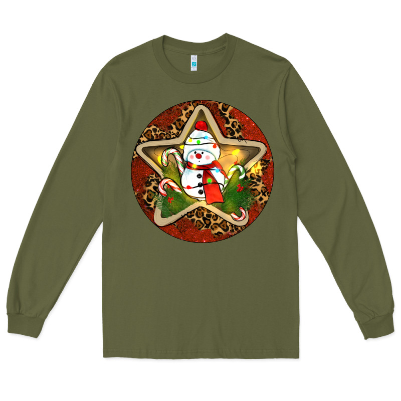 Snowman Christmas Long Sleeve Tee by RanaPortraitStore | Teevron