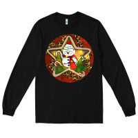 Black Snowman Christmas Long Sleeve Tee - RanaPortraitStore