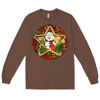 Chestnut Snowman Christmas Long Sleeve Tee - RanaPortraitStore