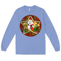 Colony Blue Snowman Christmas Long Sleeve Tee - RanaPortraitStore
