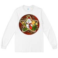 White Snowman Christmas Long Sleeve Tee - RanaPortraitStore
