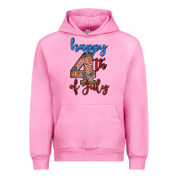 Fuchsia Pink happy 4th of july Urban Hoodie - BundleAndBundleShop