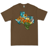 Cacao western texas map Premium Tee - AdoDesignShop