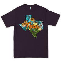 Plum western texas map Premium Tee - AdoDesignShop