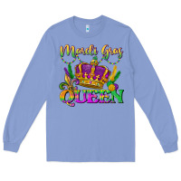 Colony Blue mardi gras queen Long Sleeve Tee - LillyAllenDesigns