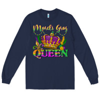Navy mardi gras queen Long Sleeve Tee - LillyAllenDesigns