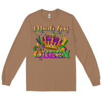 Toasted Coconut mardi gras queen Long Sleeve Tee - LillyAllenDesigns