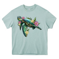 Arona sea turtle with lotus Heavy Core Tee - Artiststas