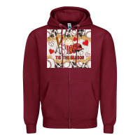 Burgundy tis' the season with cowhide tumbler tbs Zipper Hoodie - TumblerDesignByShophia