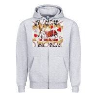 Heather Grey tis' the season with cowhide tumbler tbs Zipper Hoodie - TumblerDesignByShophia