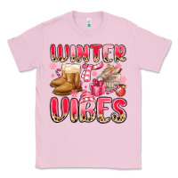 Bubblegum Pink pink winter vibes Classic Tee - MaliasSmallBusiness