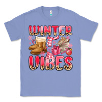 Colony Blue pink winter vibes Classic Tee - MaliasSmallBusiness