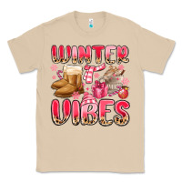 Mushroom pink winter vibes Classic Tee - MaliasSmallBusiness