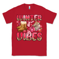 Red pink winter vibes Classic Tee - MaliasSmallBusiness