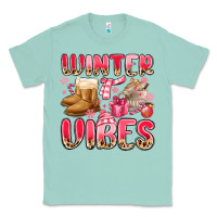 Seafoam pink winter vibes Classic Tee - MaliasSmallBusiness