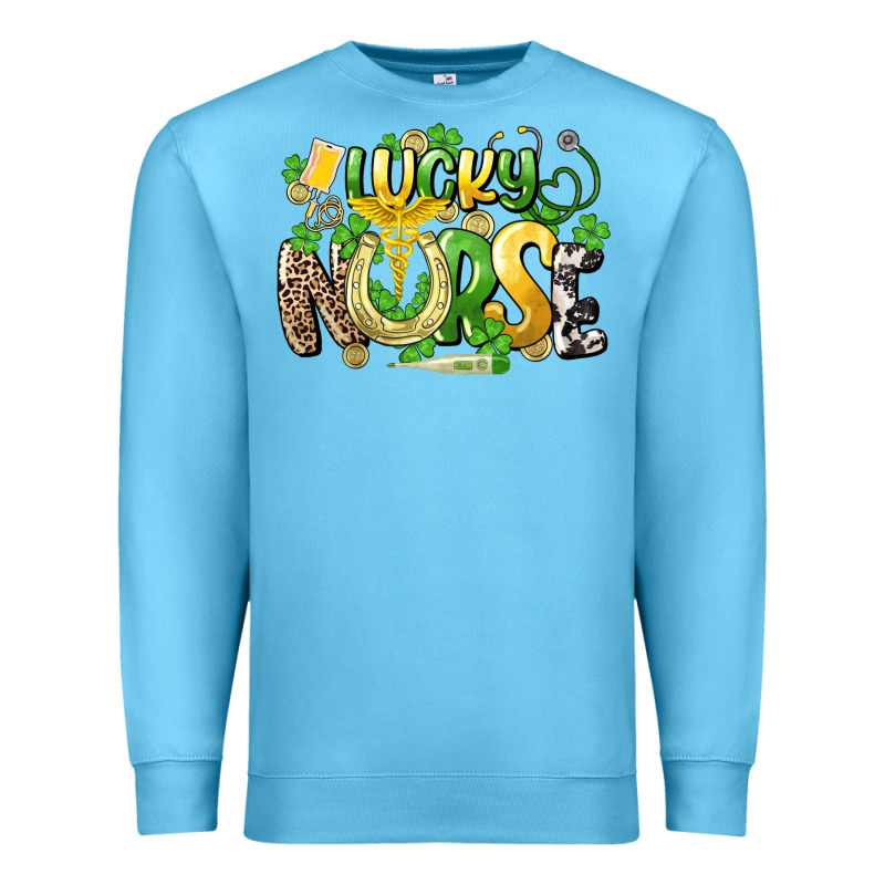 Lucky Nurse St. Patrick's Premium Sweatshirt by HowdyJamesFarm | Teevron