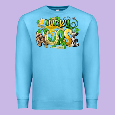 Lucky Nurse St. Patrick's Premium Sweatshirt Designed By Howdyjamesfarm