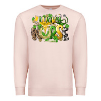 Pale Pink lucky nurse St. Patrick's Premium Sweatshirt - HowdyJamesFarm
