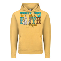 Vintage Mustard worry ends when faith begins Vintage Hoodie - NancyCooperArtShop
