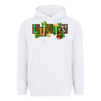 White Western lucky St. Patrick's Day Heavyweight Hoodie - CowGirlArtShop