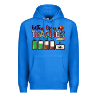 True Royal Battery life of a Teacher Premium Hoodie - CowGirlArtShop