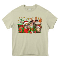 Mossy christmas cows coffee Heavy Core Tee - Jasminsmagicworld