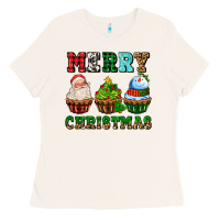 Bone merry christmas with cupcakes Ladies Tee - AdoDesignShop
