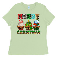 Matcha merry christmas with cupcakes Ladies Tee - AdoDesignShop