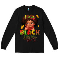 Black i am black history juneteenth Long Sleeve Tee - LillyAllenDesigns