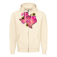 Sandshell Texas map Cancer Zipper Hoodie - HowdyJamesFarm