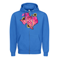 True Royal Texas map Cancer Zipper Hoodie - HowdyJamesFarm