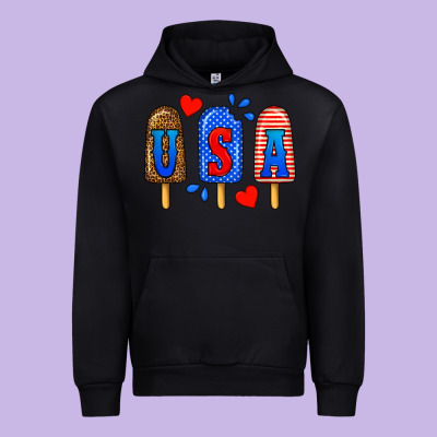Usa Popsicles Urban Hoodie Designed By Bundleandbundleshop