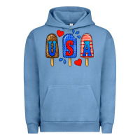 Pigment Pebble Blue usa popsicles Urban Hoodie - BundleAndBundleShop