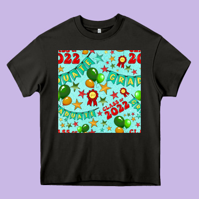 Class Of 2022 Graduation Seamless Pattern Heavy Core Tee Designed By Bundleandbundleshop