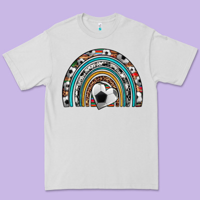 Soccer Rainbow Premium Tee Designed By Artiststas
