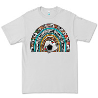 Dove Grey soccer rainbow Premium Tee - Artiststas