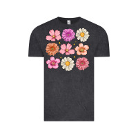 Vintage Black flowers Vintage Tee - MaliasSmallBusiness