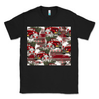 Black vintage christmas car pattern Classic Tee - CowhideDigitalArt