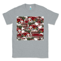 Heather Grey vintage christmas car pattern Classic Tee - CowhideDigitalArt