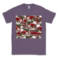 Lavender vintage christmas car pattern Classic Tee - CowhideDigitalArt