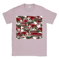 Lilac vintage christmas car pattern Classic Tee - CowhideDigitalArt
