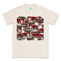 Natural vintage christmas car pattern Classic Tee - CowhideDigitalArt