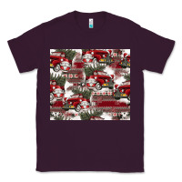 Plum vintage christmas car pattern Classic Tee - CowhideDigitalArt