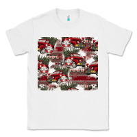 White vintage christmas car pattern Classic Tee - CowhideDigitalArt