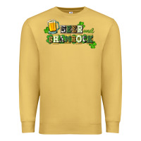 Antique Gold Beer and shamrock Premium Sweatshirt - CowGirlArtShop