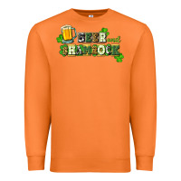 Carrot Beer and shamrock Premium Sweatshirt - CowGirlArtShop