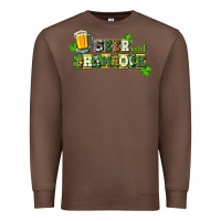 Chestnut Beer and shamrock Premium Sweatshirt - CowGirlArtShop