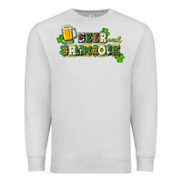 Dove Grey Beer and shamrock Premium Sweatshirt - CowGirlArtShop