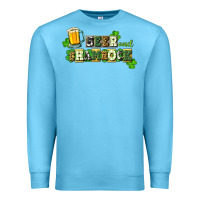Ocean Blue Beer and shamrock Premium Sweatshirt - CowGirlArtShop
